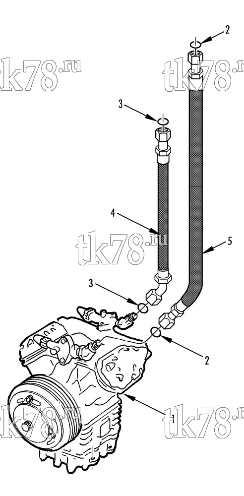 Каталог запчастей для Thermo King T2-M80 COMPRESSOR HOSE