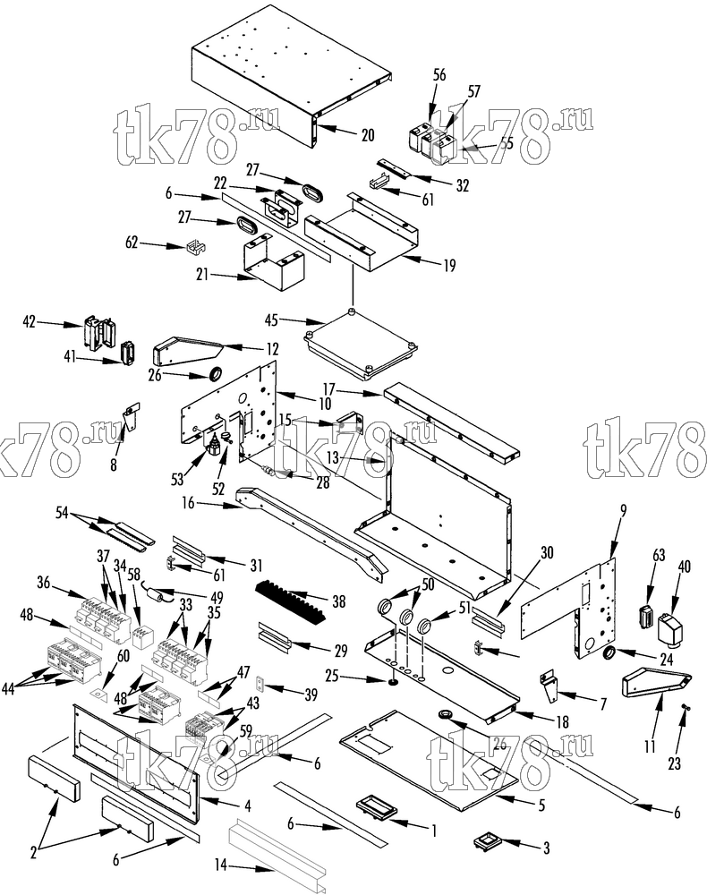 Каталог запчастей для Thermo King LRV-12-10T VRR Vietnam CONTROL BOX (UNITS w/ HEAT)