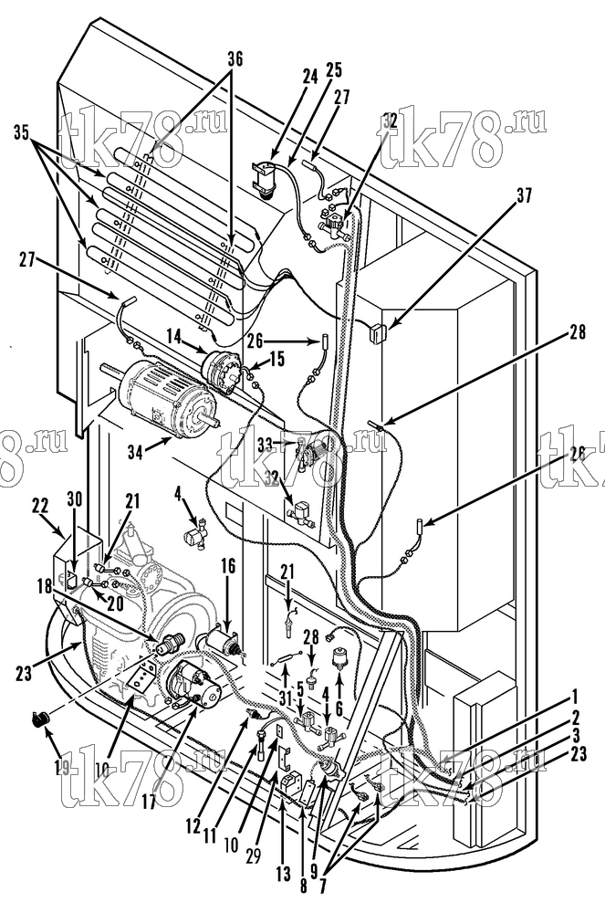 Каталог запчастей для Thermo King  ELECTRICAL COMPONENTS (SB-III 50 TCI WHISPER)