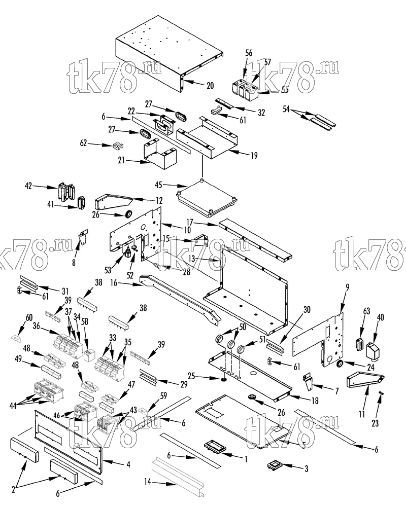Каталог запчастей для Thermo King LRV-12T 230V New Orleans CONTROL BOX (UNITS w/ HEAT)
