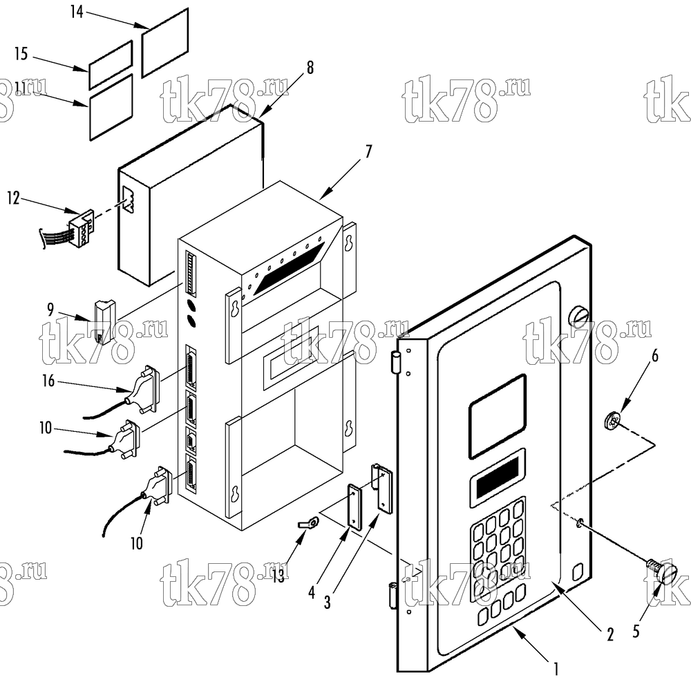 Каталог запчастей для Thermo King CSR 40SLPS-148 CONTROL BOX DOOR (mPC 3000 w/ RMM)