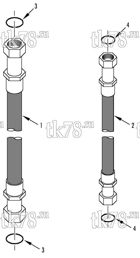 Каталог запчастей для Thermo King R6-M4 HOSE KIT (818149)