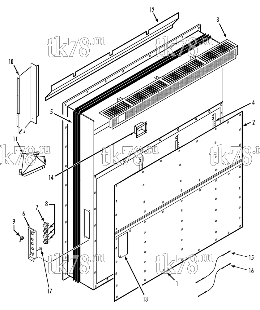 Каталог запчастей для Thermo King  EVAPORATOR PANELS