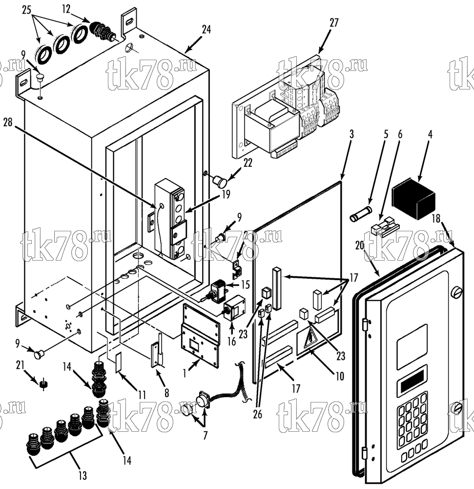 Каталог запчастей для Thermo King  CONTROL BOX