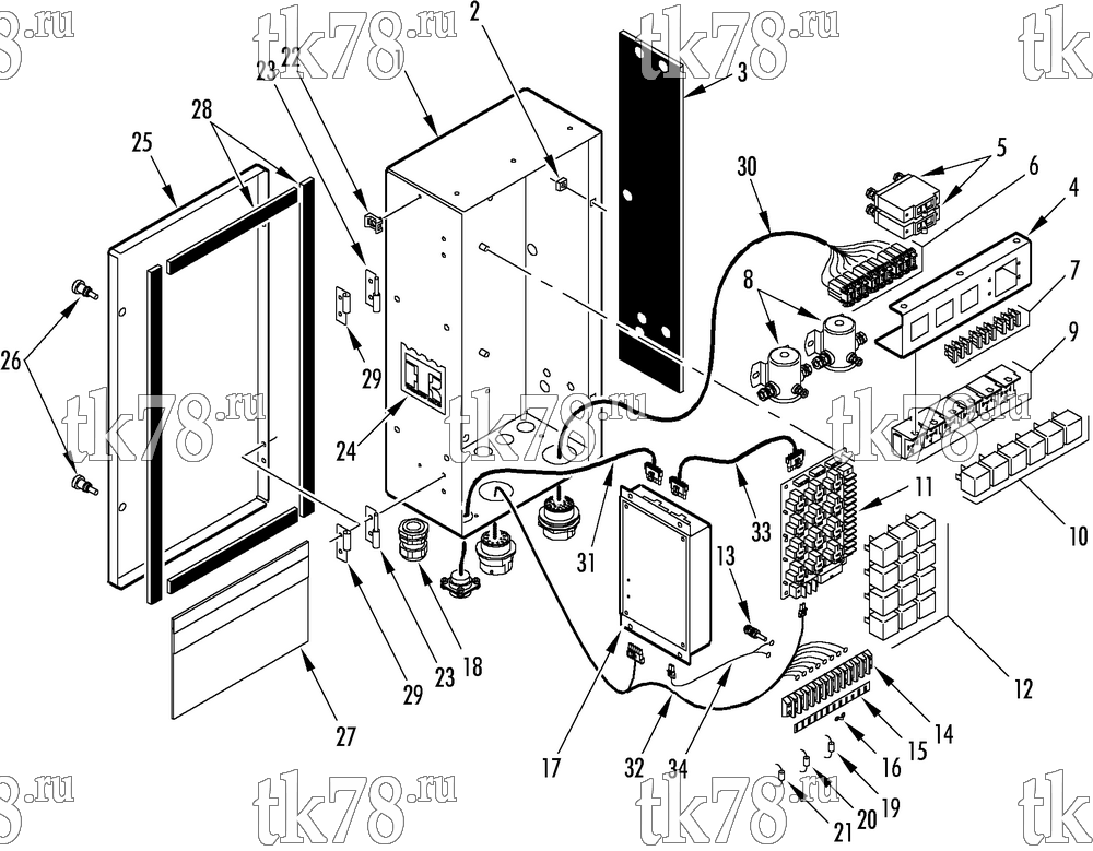 Каталог запчастей для Thermo King  CONTROL BOX ASSEMBLY