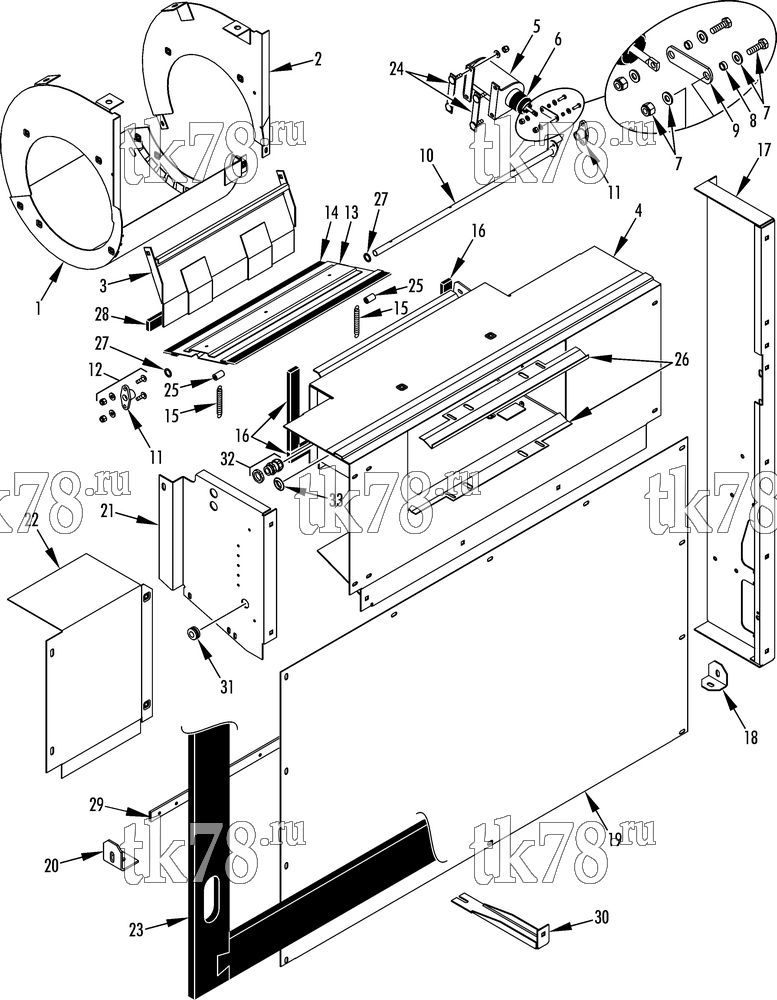 Каталог запчастей для Thermo King SPECTRUM SB TCI EVAPORATOR COMPONENTS