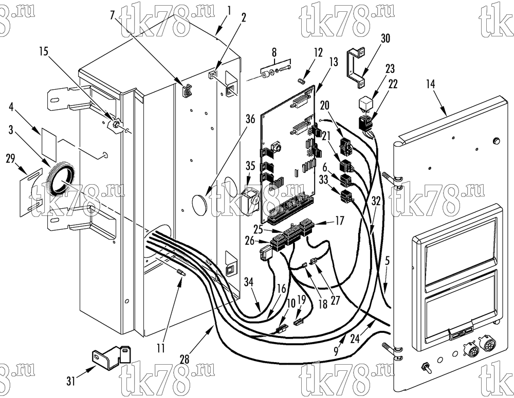 Каталог запчастей для Thermo King SB-300 30 CONTROL BOX (30s)