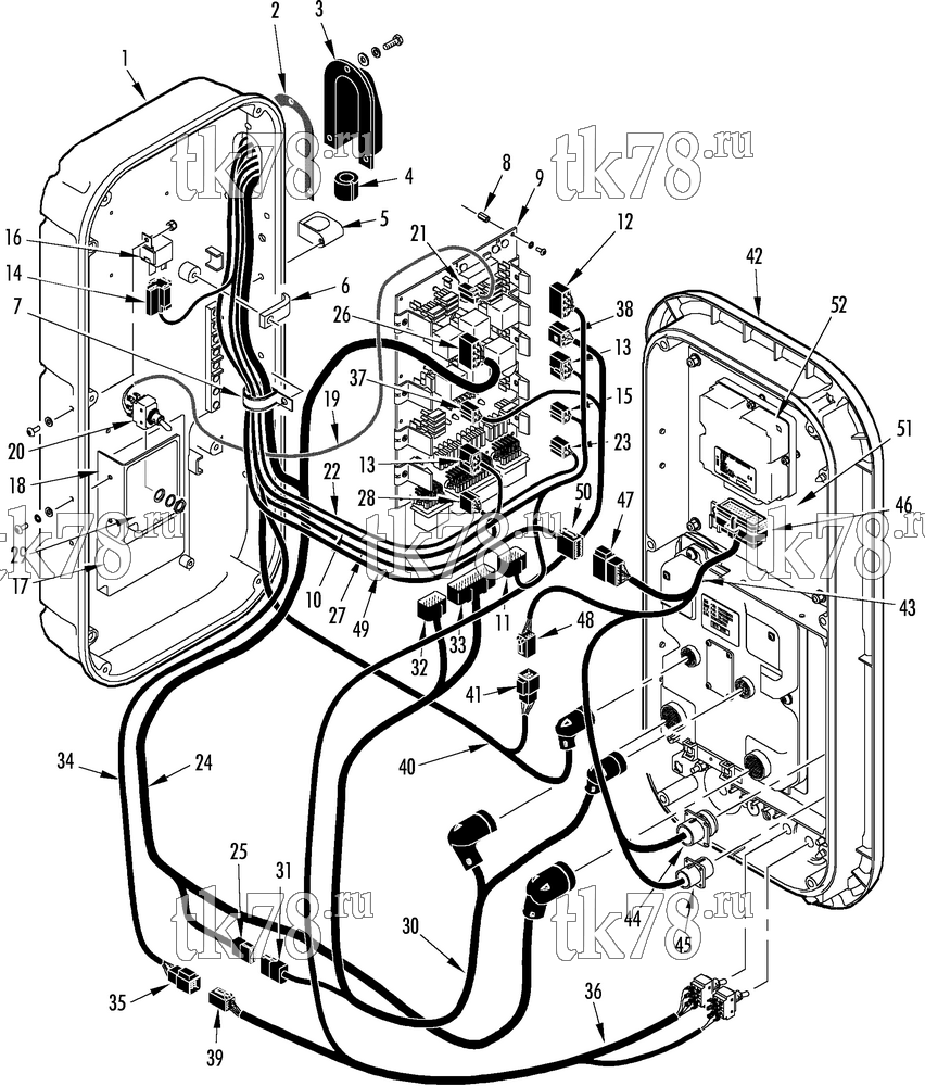 Каталог запчастей для Thermo King  CONTROL BOX GROUP (SUPER-II 50 WHISPER)