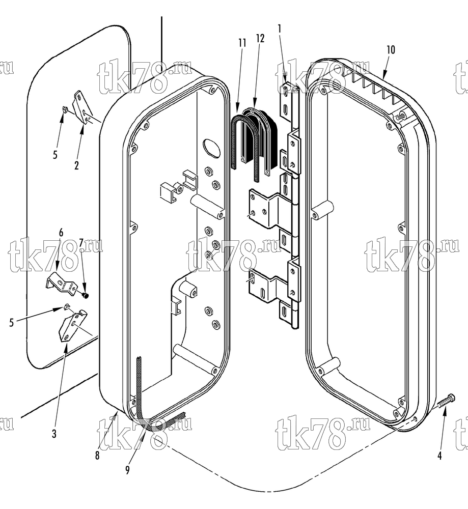 Каталог запчастей для Thermo King Super-II 190 30 SR+ MP VI CONTROL BOX MOUNTING