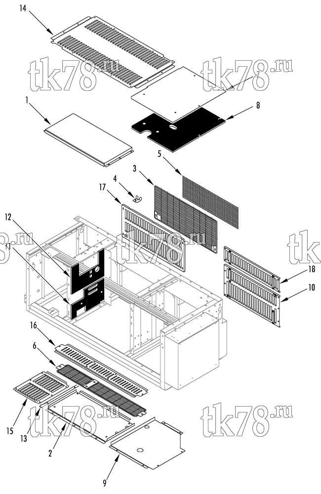 Каталог запчастей для Thermo King  COVERS & SCREENS GROUP