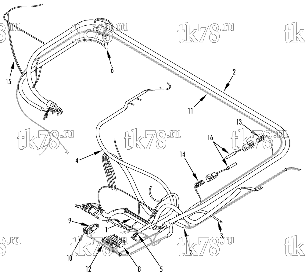 Каталог запчастей для Thermo King  HARNESS ASSEMBLIES - TEMPERATURE SENSORS