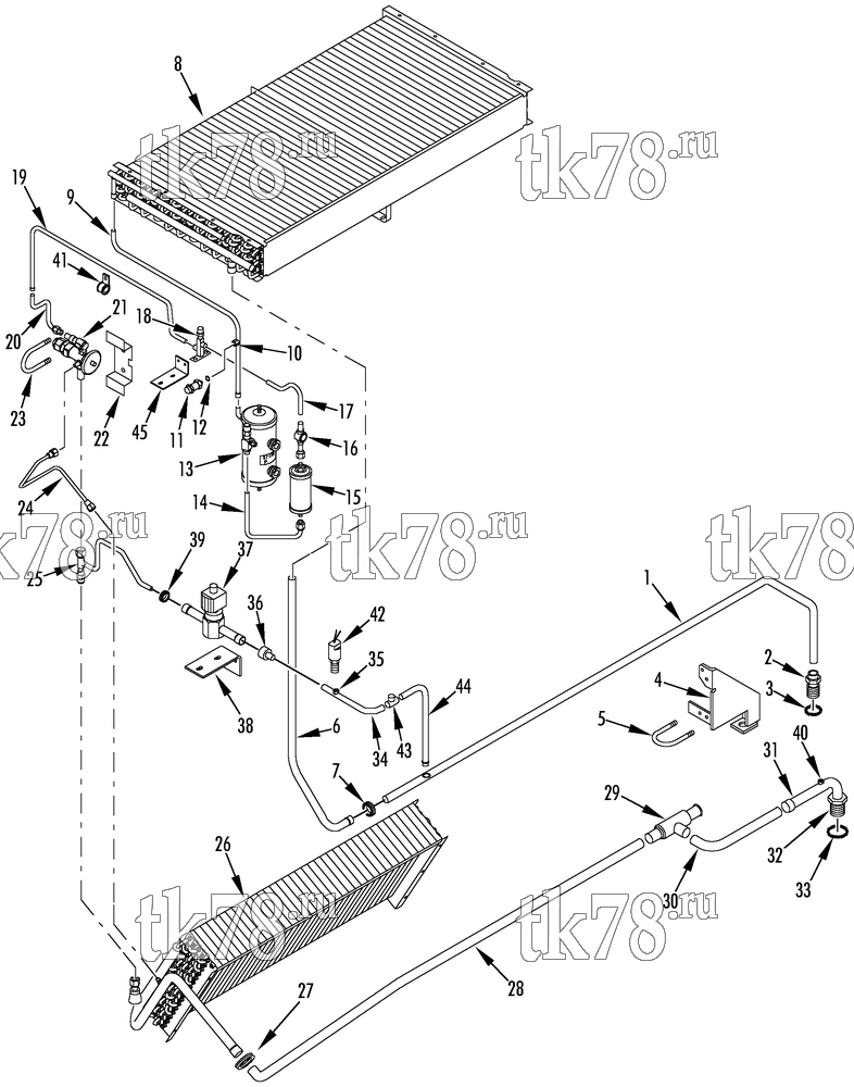 Каталог запчастей для Thermo King  REFRIGERATION COMPONENTS