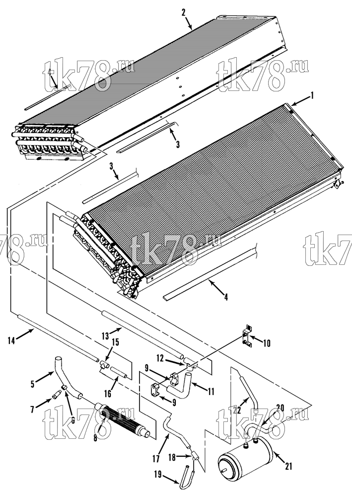 Каталог запчастей для Thermo King LRV-8T SLC REFRIGERATION CONDENSER
