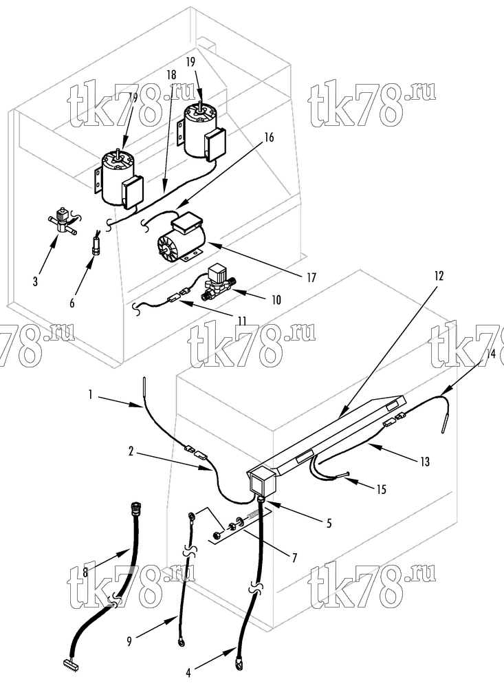 Каталог запчастей для Thermo King T1-M75 & M75A ELECTRICAL GROUP