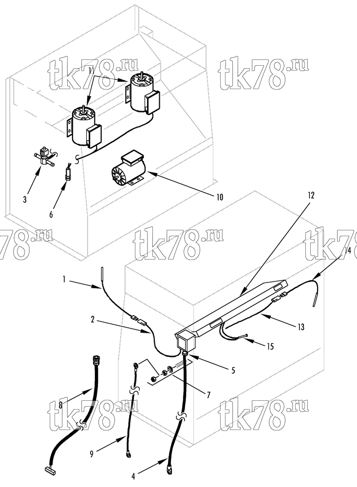 Каталог запчастей для Thermo King T1-M74 ELECTRICAL GROUP