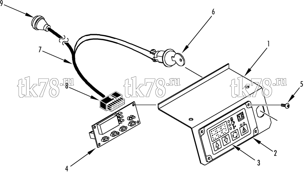 Каталог запчастей для Thermo King AT10-M3B DISPLAY PANEL - KEYED