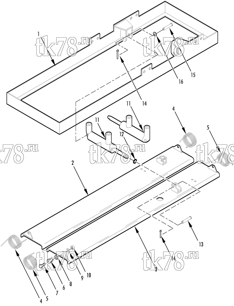 Каталог запчастей для Thermo King MRT HEAT RETURN AIR DAMPER (099395)