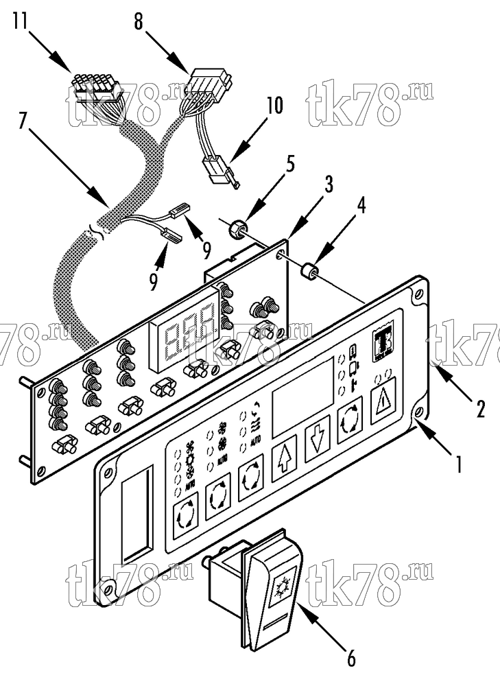 Каталог запчастей для Thermo King AP-II X 1012 DISPLAY PANEL - DRIVER