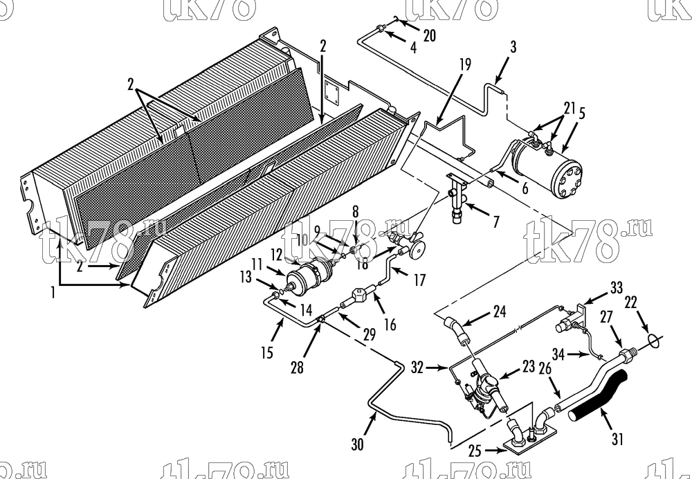 Каталог запчастей для Thermo King ART-III M3 EVAPORATOR REFRIGERATION (SLAVE)