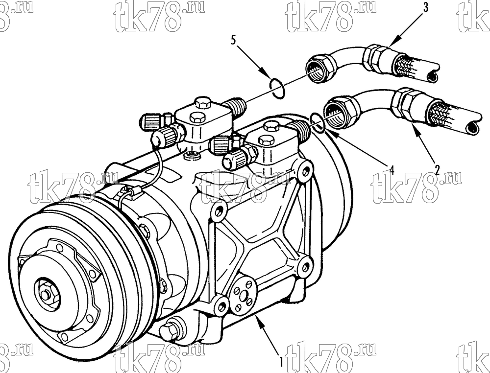 Каталог запчастей для Thermo King SR-50S PLUS TM31 COMPRESSOR & HOSE KITS