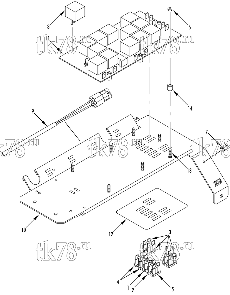 Каталог запчастей для Thermo King SR-50S 1000 & 1004 CONTROL PANEL for ClimaAIRE I (12V)
