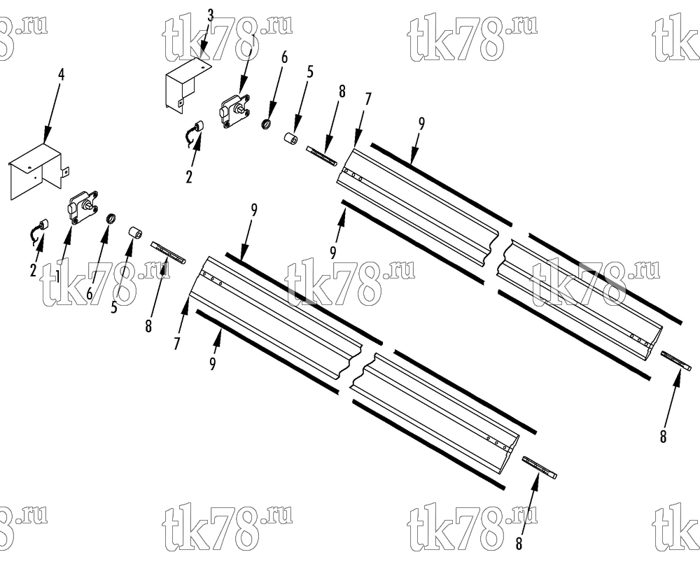 Каталог запчастей для Thermo King CRT-II IC, UK-Millenn R134a, 1004 DAMPER