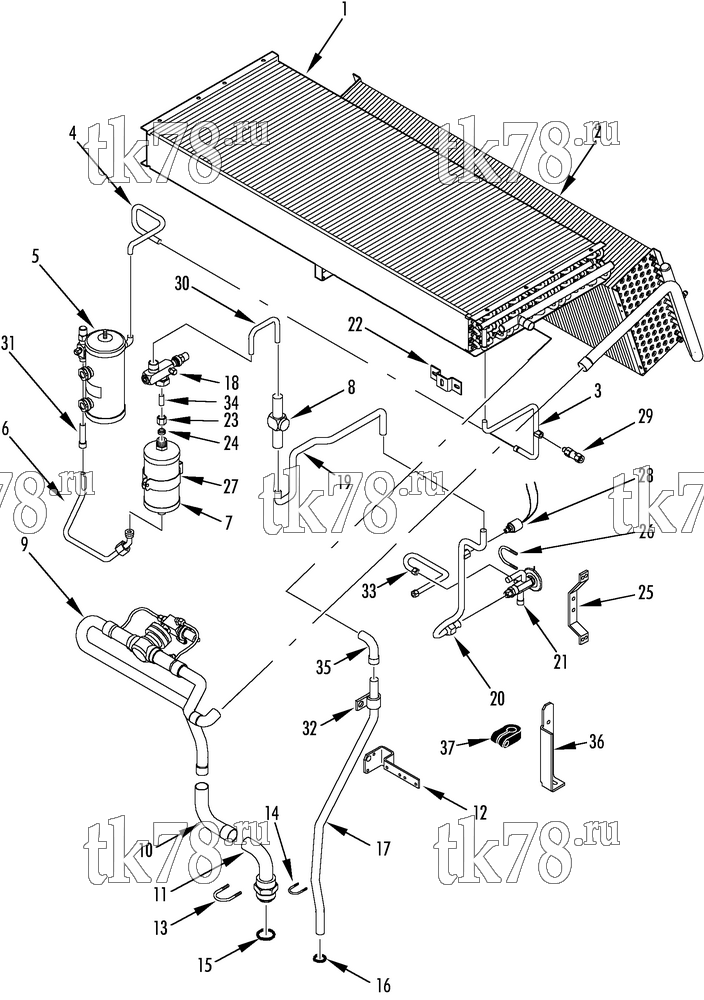 Каталог запчастей для Thermo King  REFRIGERATION COMPONENTS (w/ EPR VALVE)