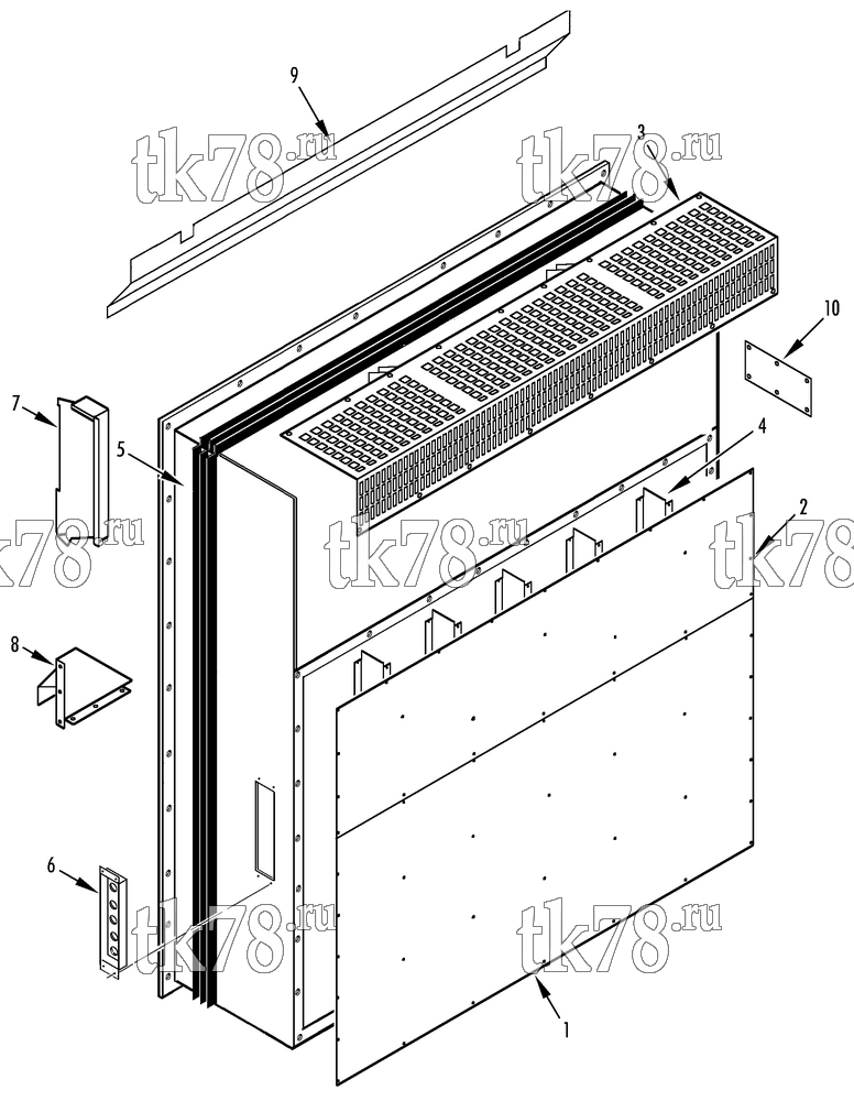 Каталог запчастей для Thermo King CRR 40-300 EVAPORATOR PANELS (2 FAN UNITS)