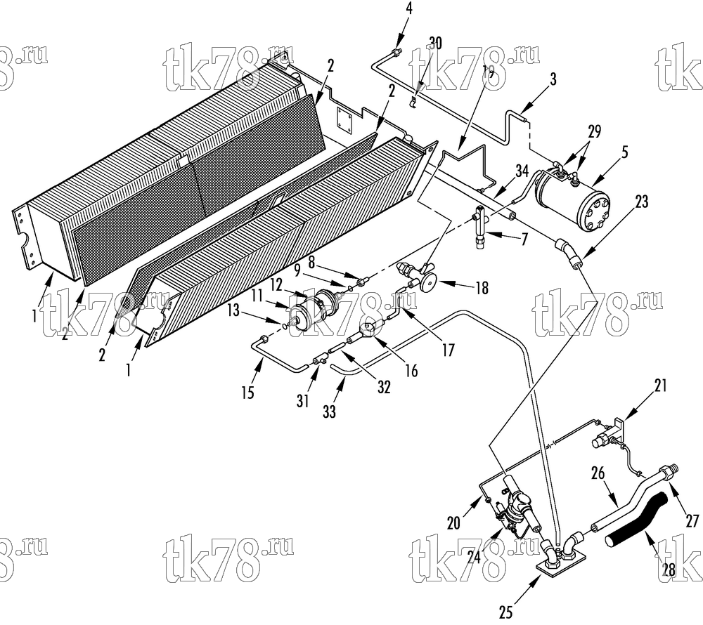 Каталог запчастей для Thermo King  EVAPORATION REFRIGERATION (7/00 & After)