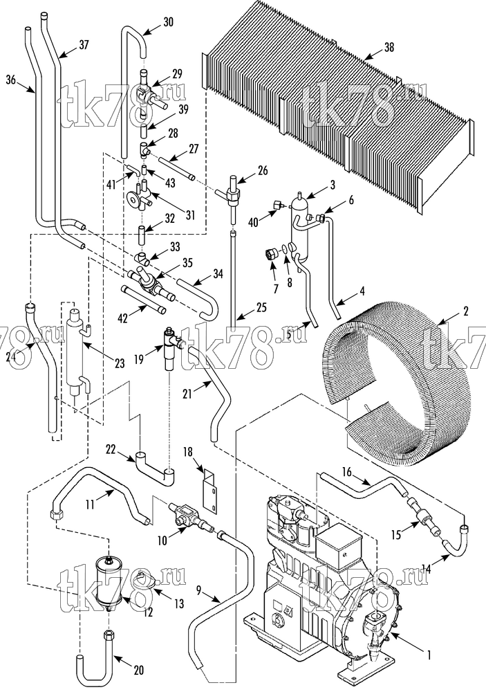 Каталог запчастей для Thermo King  REFRIGERATION COMPONENTS (DANFOSS VALVES)