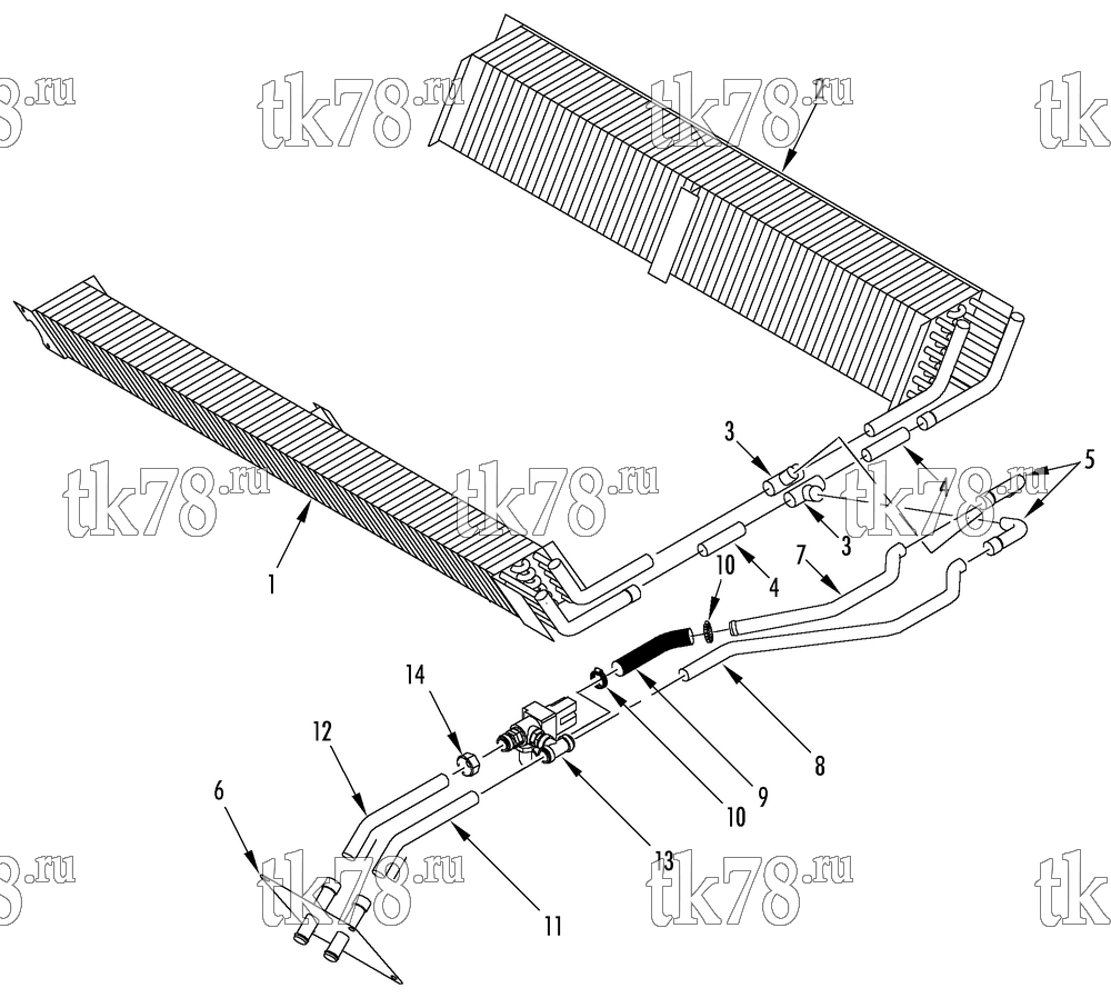 Каталог запчастей для Thermo King MRT HEAT HEATING COMPONENTS (099391, 099393, 099395)