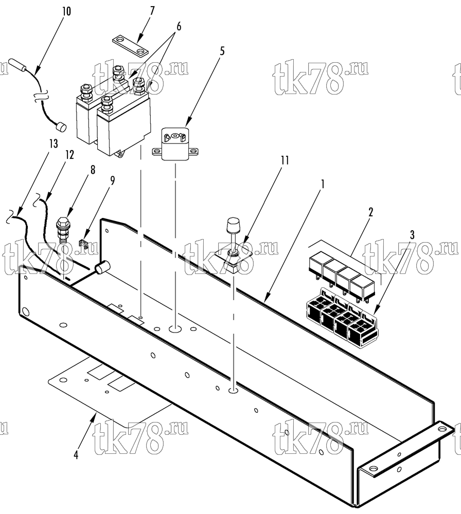Каталог запчастей для Thermo King MRT HEAT CONTROL PANEL (099391, 099393, 099395)