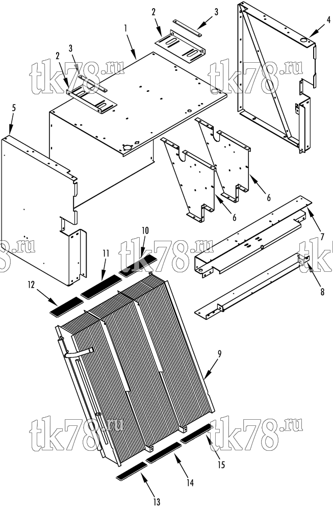 Каталог запчастей для Thermo King  CONDENSER PANELS