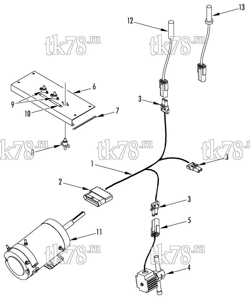 Каталог запчастей для Thermo King  ELECTRICAL COMPONENTS - EVAPORATOR