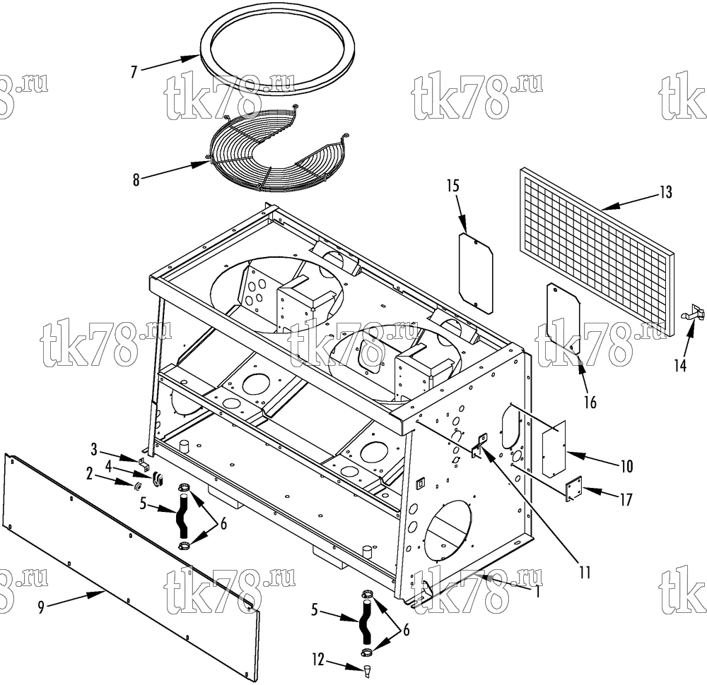 Каталог запчастей для Thermo King T13-M5 STRUCTURAL COMPONENTS