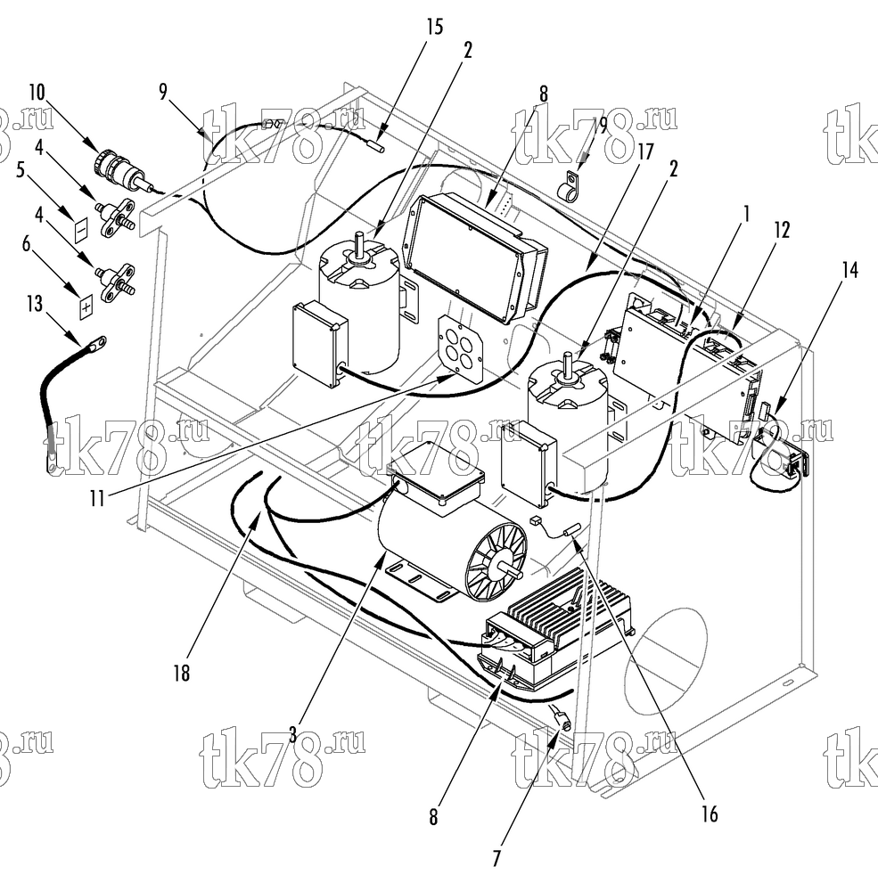 Каталог запчастей для Thermo King  ELECTRICAL COMPONENTS