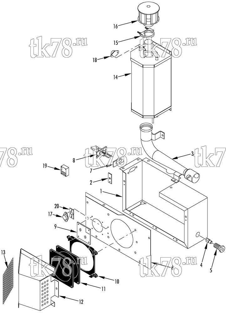 Каталог запчастей для Thermo King SB-III CR PROPANE HEATER GROUP