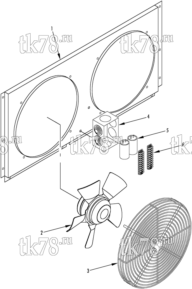 Каталог запчастей для Thermo King F-2L to F-5L & Cool Station Eutectic CONDENSER FAN GROUP (F-5L)