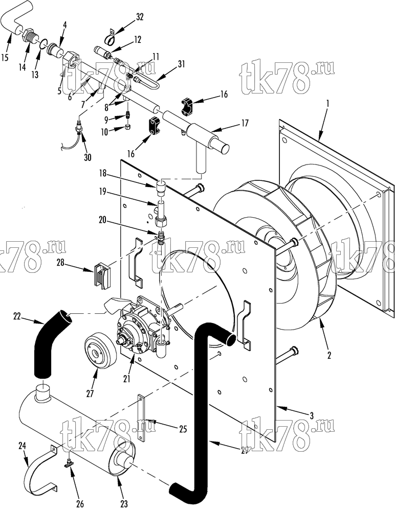 Каталог запчастей для Thermo King SB-III CR BLOWER GROUP