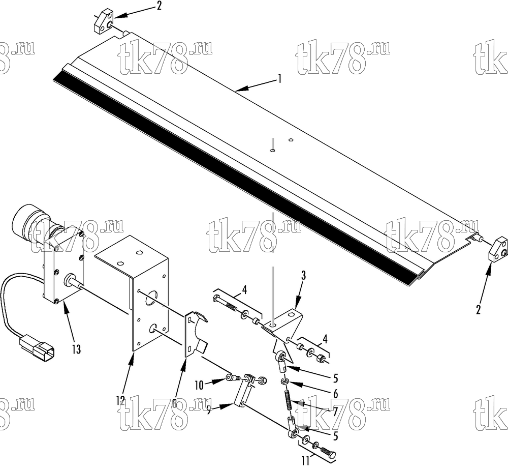Каталог запчастей для Thermo King SB-III CR EVAPORATOR DAMPER GROUP