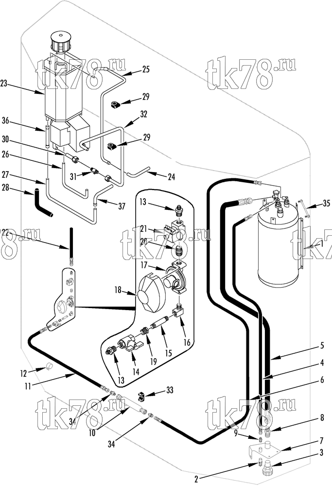 Каталог запчастей для Thermo King SB-III CR PROPANE COMPONENTS