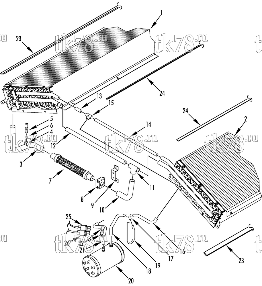 Каталог запчастей для Thermo King LRV-8T HSA REFRIGERATION CONDENSER
