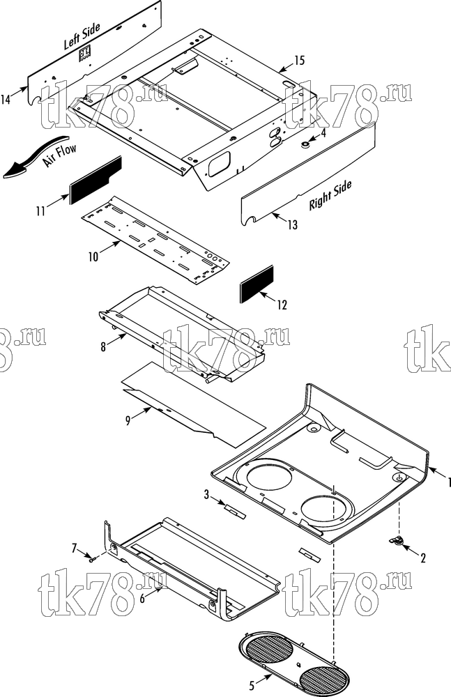 Каталог запчастей для Thermo King SPECTRUM SB TCI FRAME & PANELS (S-2)