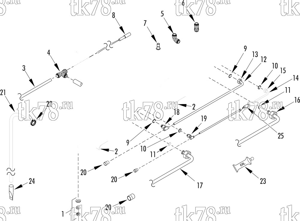 Каталог запчастей для Thermo King SPECTRUM SB TCI INSTALLATION COMPONENTS (S-2, with o-rings)