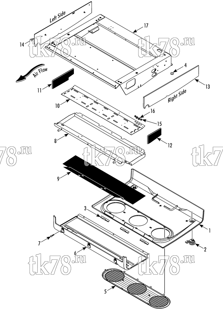 Каталог запчастей для Thermo King SPECTRUM SB TCI FRAME AND PANELS (S-3)