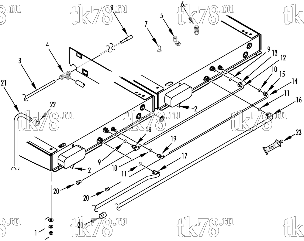 Каталог запчастей для Thermo King SPECTRUM SB TCI INSTALLATION COMPONENTS (S-3, with o-rings)
