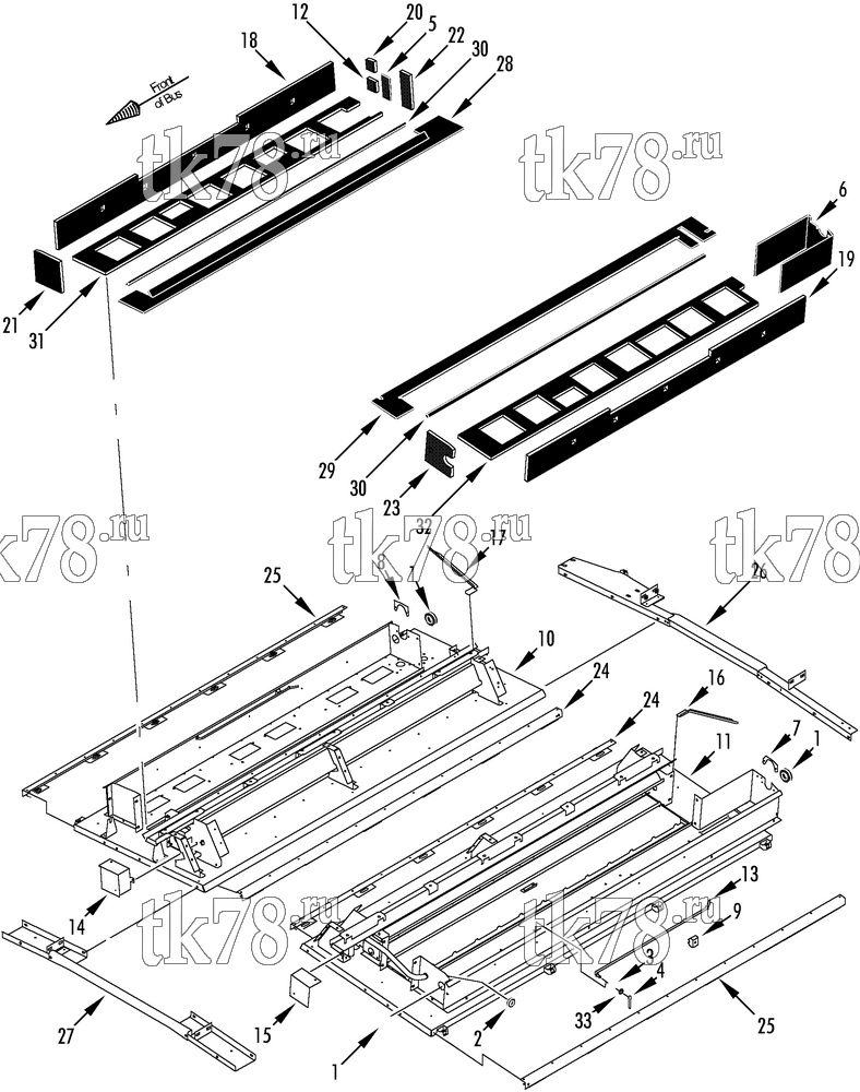 Каталог запчастей для Thermo King  FRAME AND INSULATIONS COMPONENTS