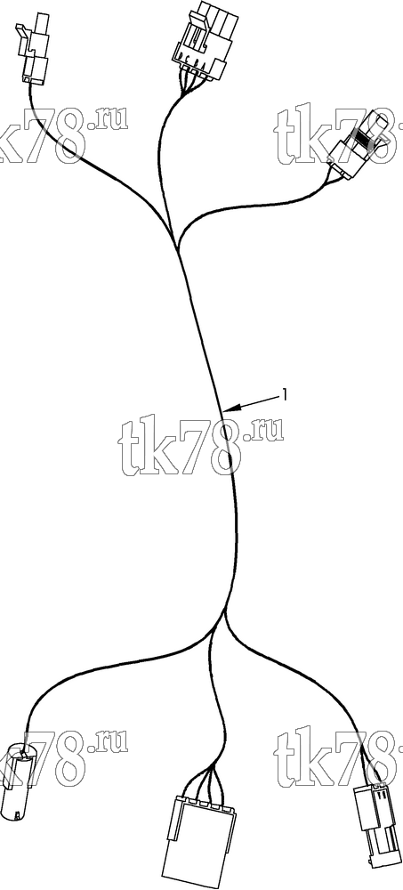 Каталог запчастей для Thermo King LRT-I 1004 (System 918894) HARNESS EXTENSION KIT
