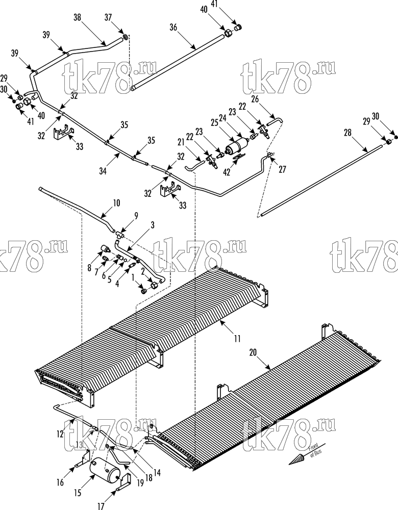 Каталог запчастей для Thermo King AP-II X 1012 REFRIGERATION COMPONENTS - CONDENSER