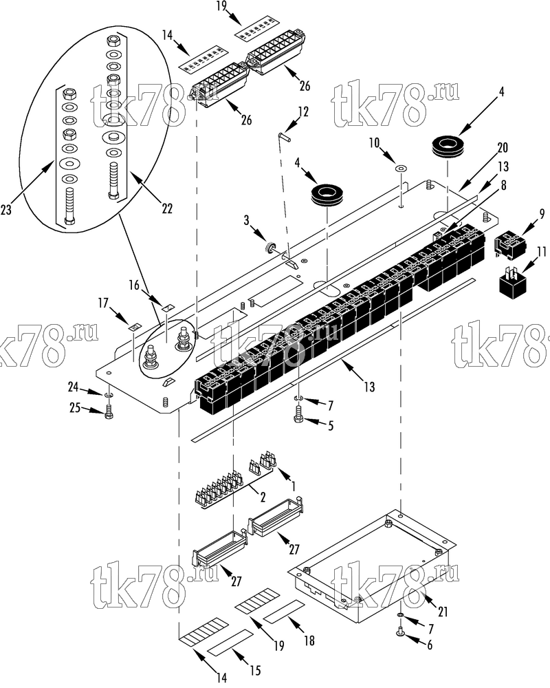 Каталог запчастей для Thermo King Coach RT 1012 CONTROL PANEL (INTELLIGIAIRE - 1012)